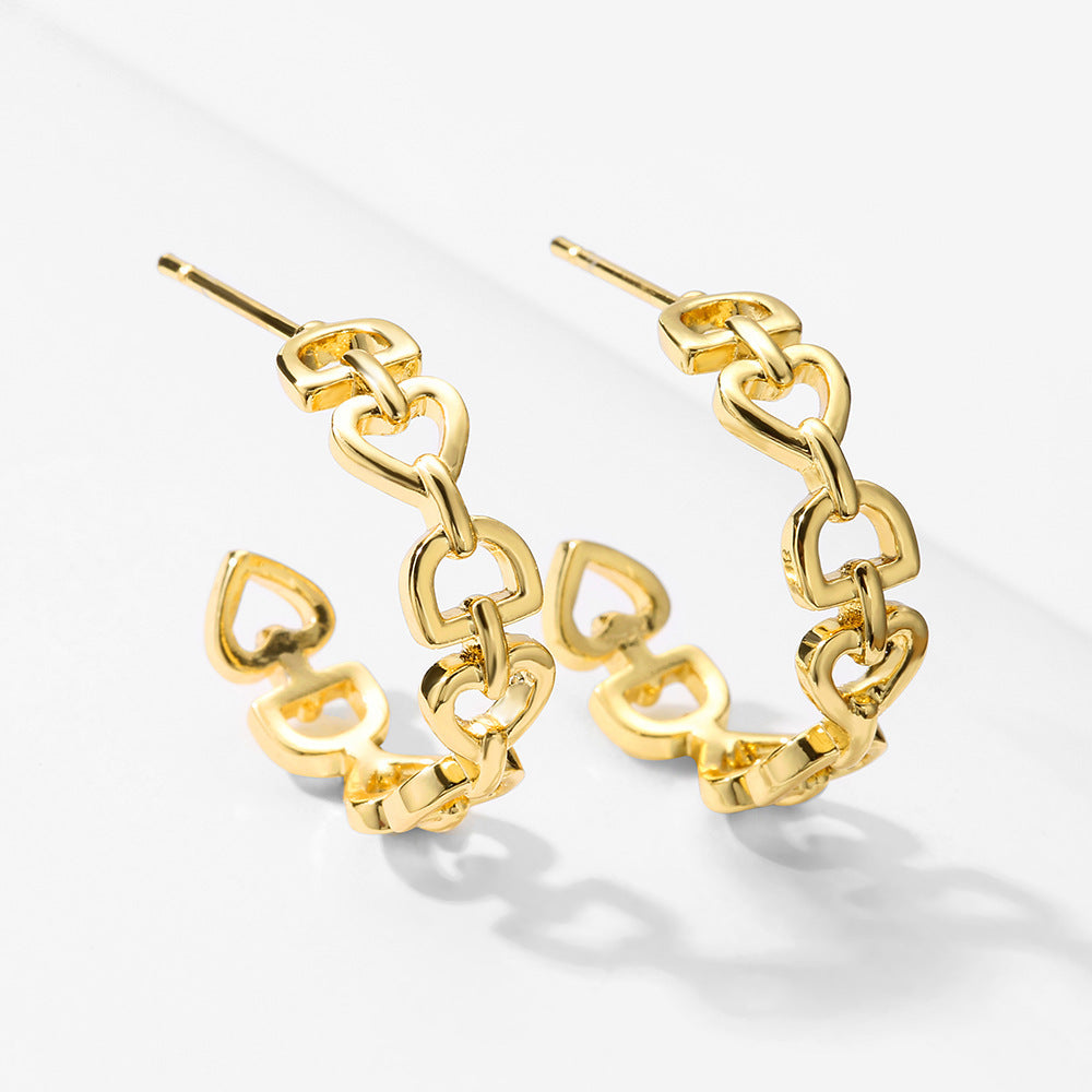 Modernes 3-teiliges Set Love-Letter in Gold