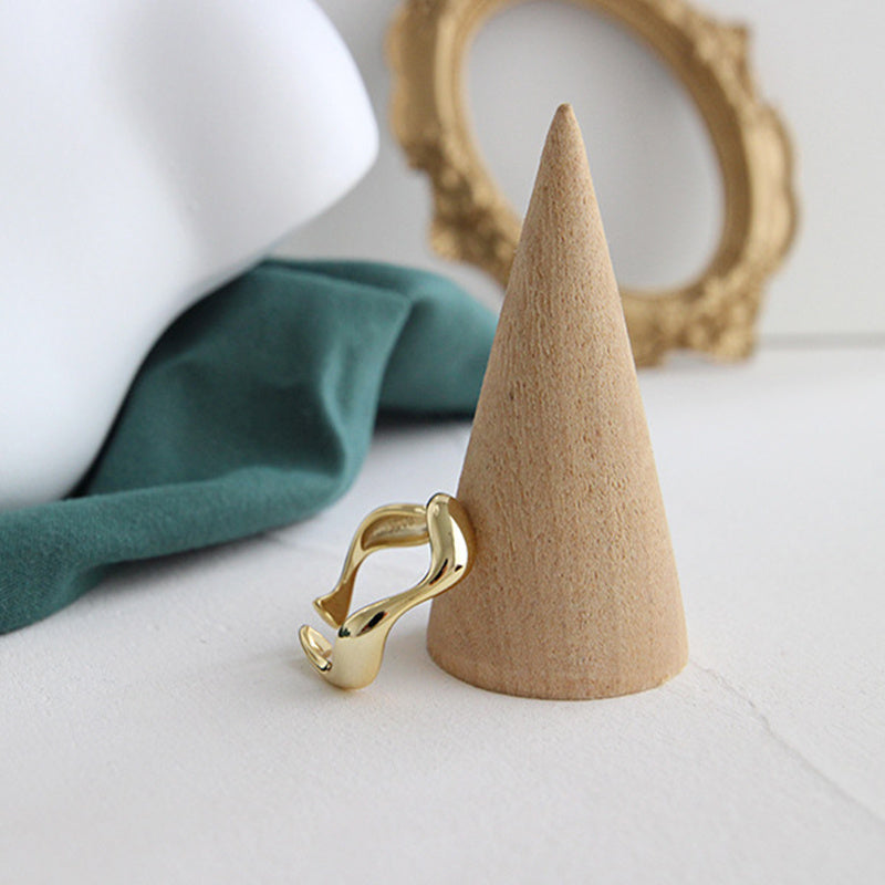 S925 Ring mit unregelmäßigem Design