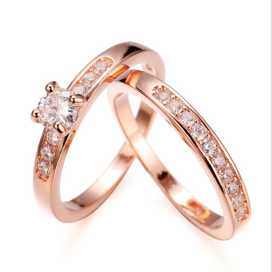 2 schöne Ringe, Farbe:  Rosegold  mit tollem Design