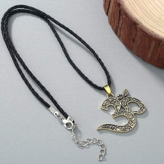 OM Halskette Ethnische Halskette Meditation Yoga Schmuck