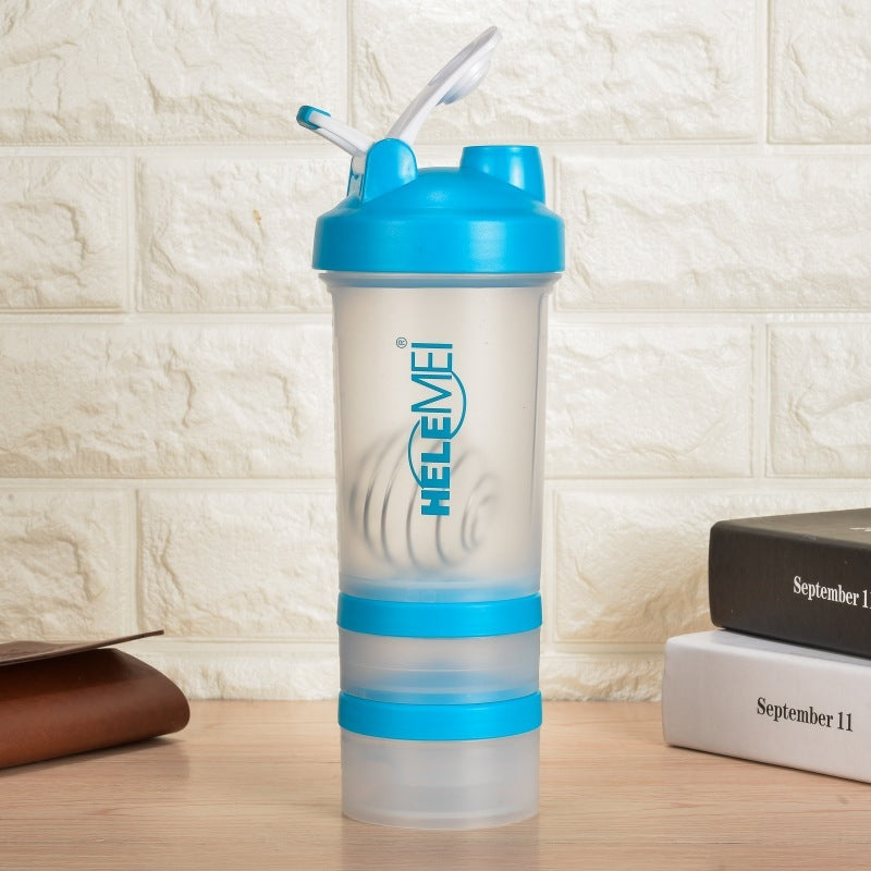 Shaker Flasche 600ml mit Dose für Proteinpulver !