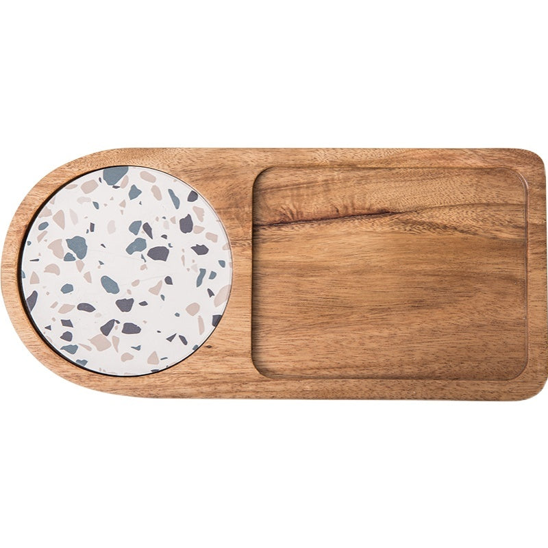 modernes Tablett aus unlackiertem und massivem Akazienholz ! klein, puristisch und frisch !