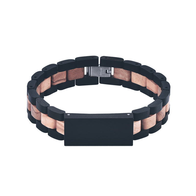 kraftvolles Holz Armband ! Ebenholz, Rotem Sandelholz, Zebra Holz !