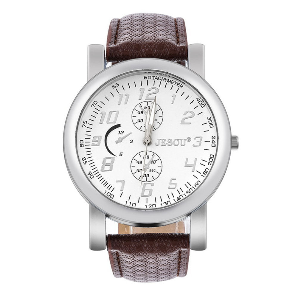 Quartz-Uhr Geschenk-SET in Braun oder Schwarz