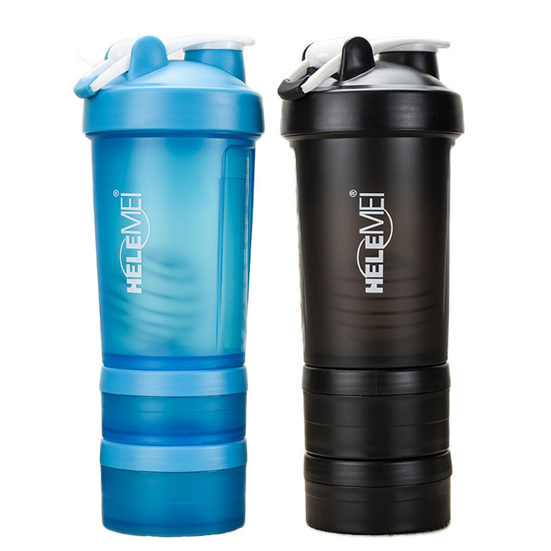 Shaker Flasche 600ml mit Dose für Proteinpulver !