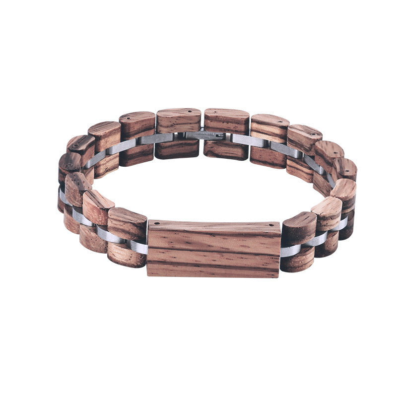 kraftvolles Holz Armband ! Ebenholz, Rotem Sandelholz, Zebra Holz !