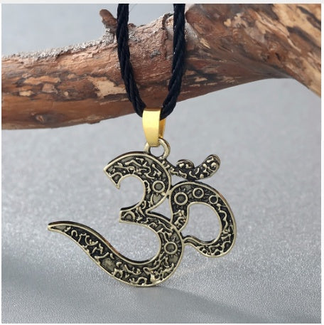 OM Halskette Ethnische Halskette Meditation Yoga Schmuck