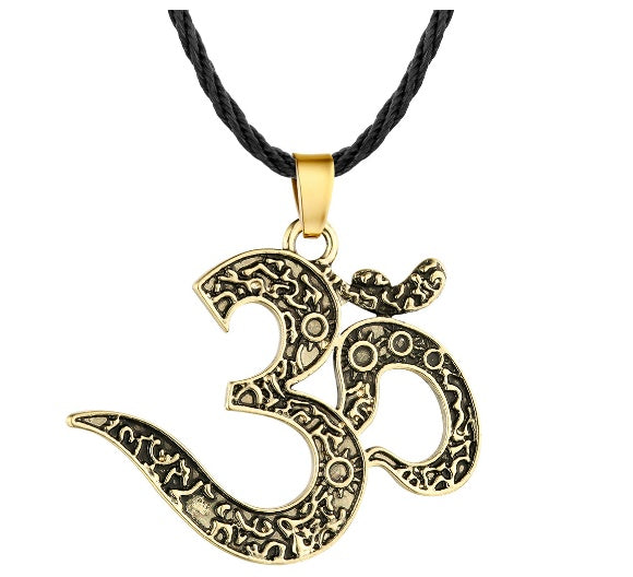 OM Halskette Ethnische Halskette Meditation Yoga Schmuck