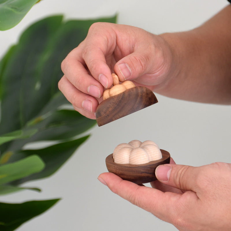 Kleine Mangostan-Aromatherapie aus Massivholz, duftendes Holz !